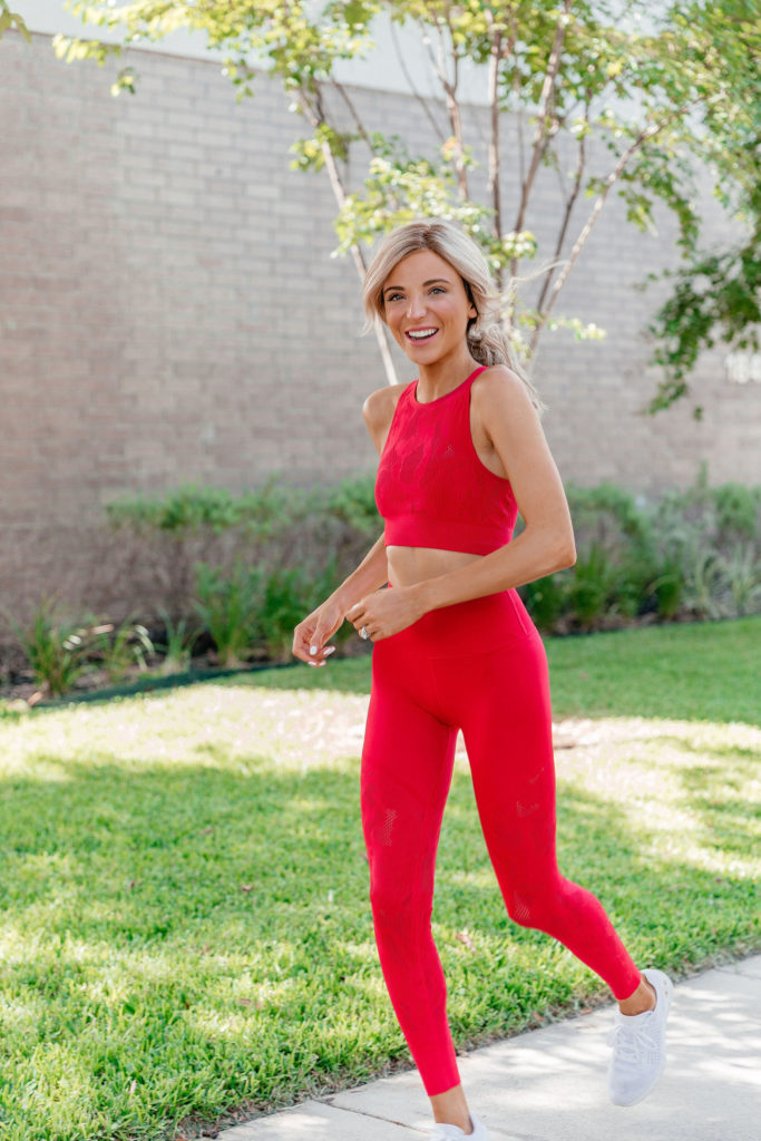 dani Austin running routine fabletics