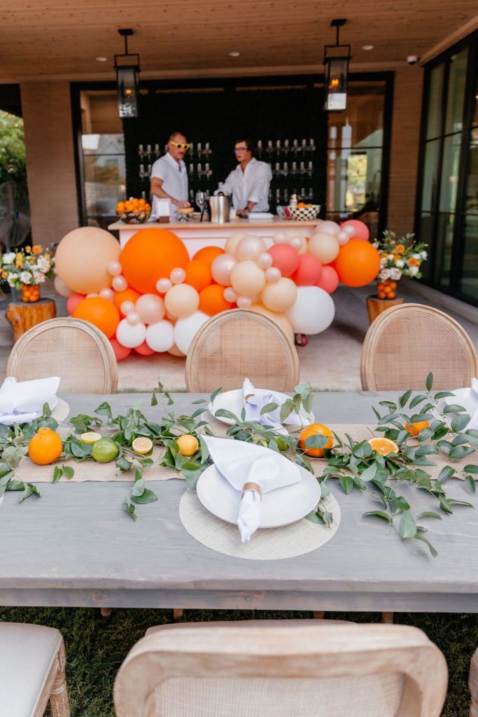 prim and lovely florals orange green and white flowers