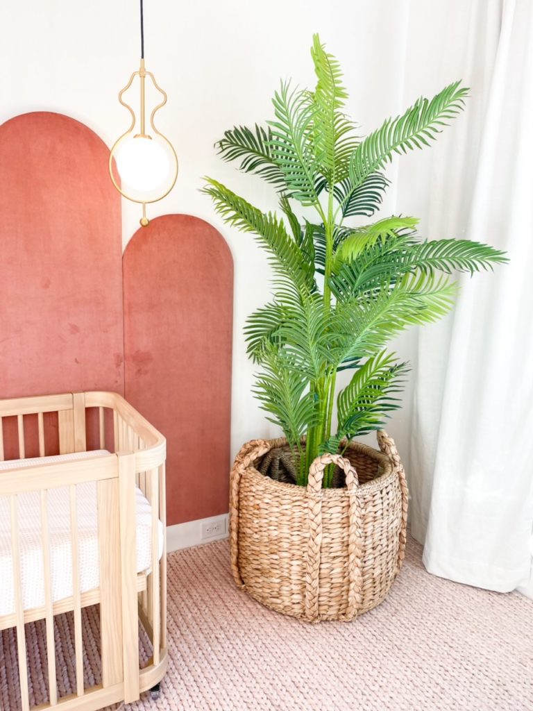 dani austin baby girl nursery boho chic plants